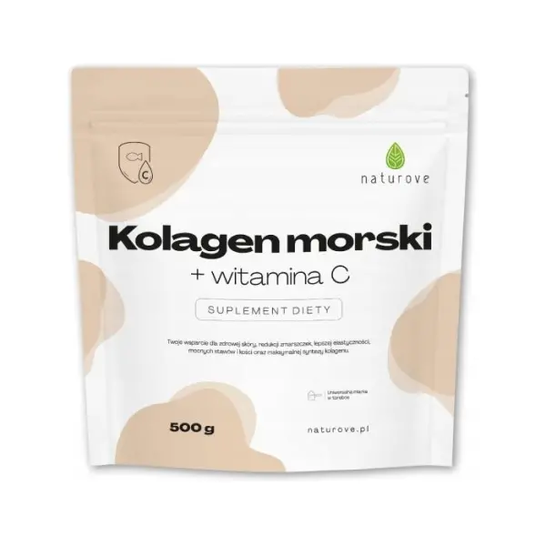 Kolagen morski z witaminą C naturove, 500 g