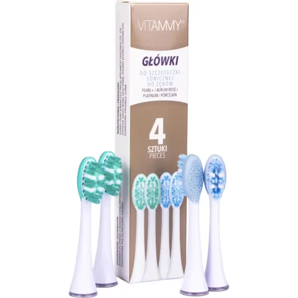 Końcówki do szczoteczki sonicznej VITAMMY Platinum/ Aurum Rose/Pearl +