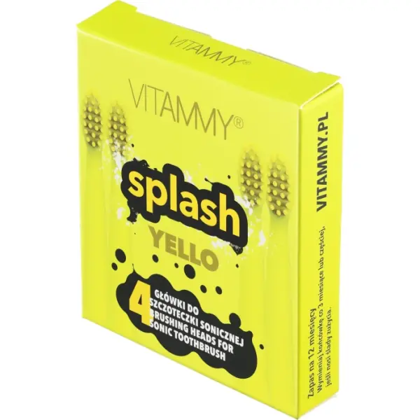 Końcówki do szczoteczki sonicznej VITAMMY splash żółte