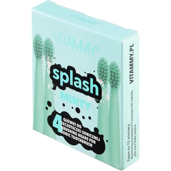 Końcówki do szczoteczki VITAMMY SPLASH MINTY 4 SZT