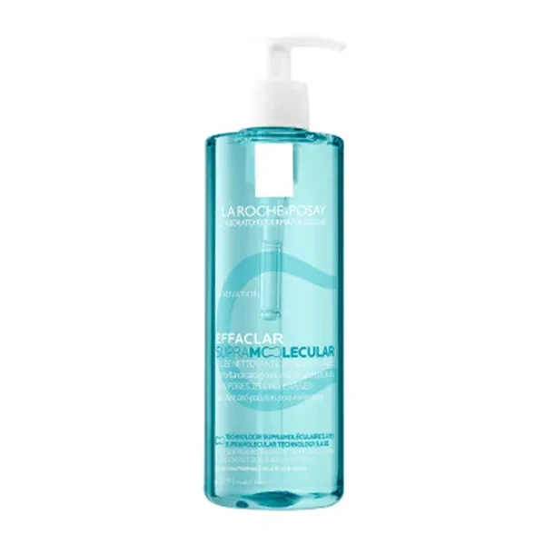 LA ROCHE-POSAY Effaclar Supramolecular Żel oczyszczający pory i redukujący sebum dla skóry tłustej, 400 ml