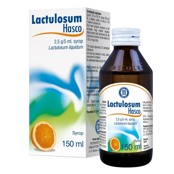 Lactulosum Hasco, (Lactulol), 2,5 g/5 ml, syrop, 150 ml