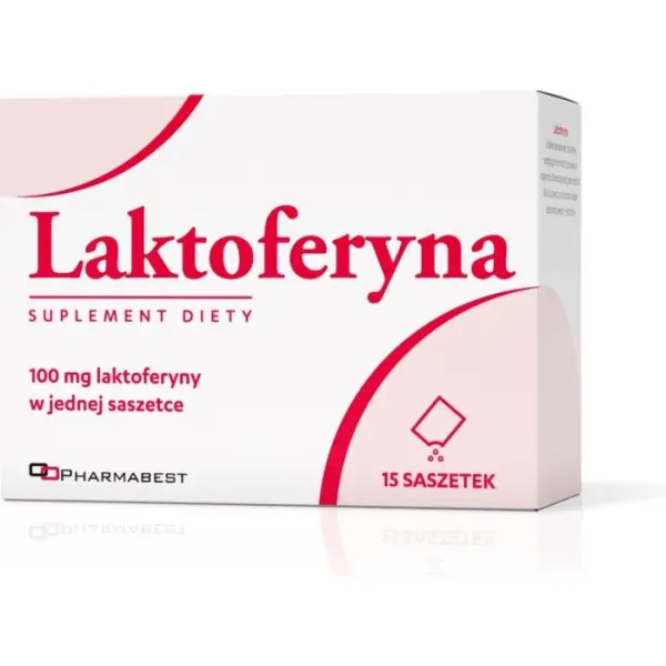 Laktoferyna proszek do sporządzania zawiesiny doustnej 100mg 15 sasz.