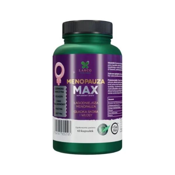 LANCO NUTRITIONS Menopauza Max, 60 kapsułek