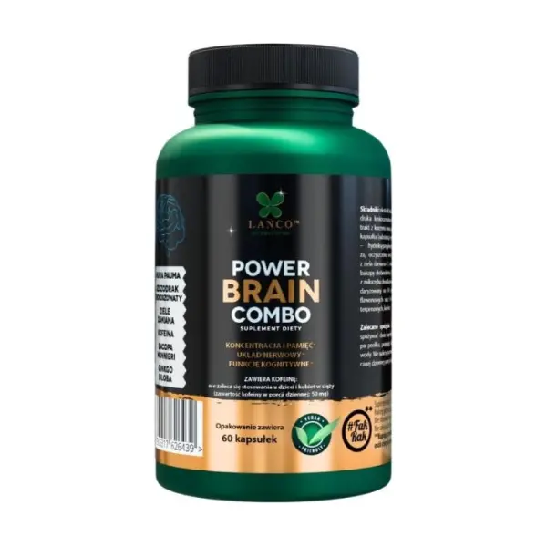 LANCO NUTRITIONS POWER Brain Combo, 60 kapsułek