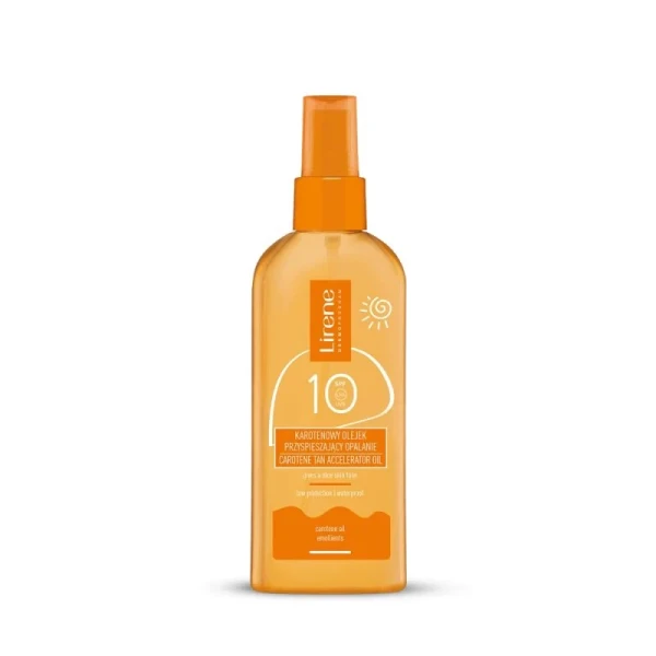 Lirene Olejek przyspieszający opalanie karotenowy SPF 10, 150 ml
