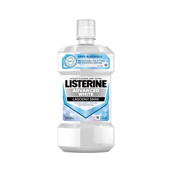 LISTERINE Advanced White Łagodny Smak, 500 ml