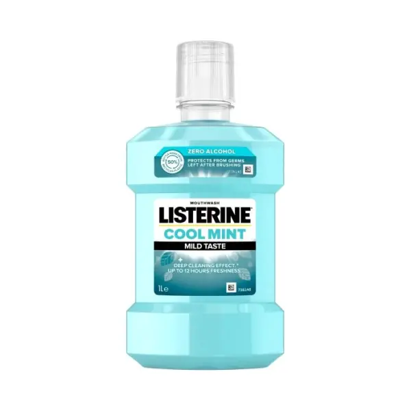 LISTERINE Cool Mint Płyn do płukania łagodny smak, 1000 ml