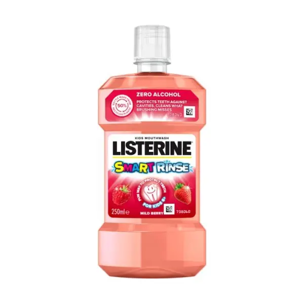 LISTERINE Smart Rinse Berry płyn do płukania jamy ustnej dla dzieci, 500 ml
