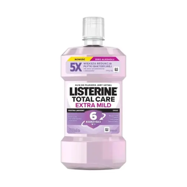 LISTERINE Total Care Extra Łagodny płyn do płukania jamy ustnej, 500 ml