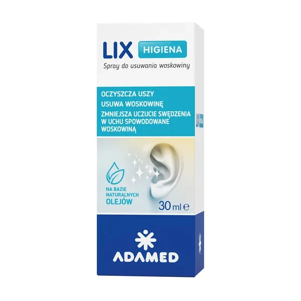Lix Higiena spray do usuwania woskowiny z uszu, 30 ml