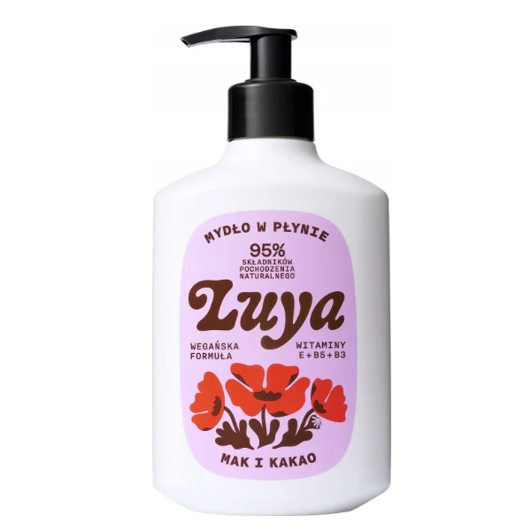 LUYA Mydło do rąk w płynie Mak i Kakao, 400ml