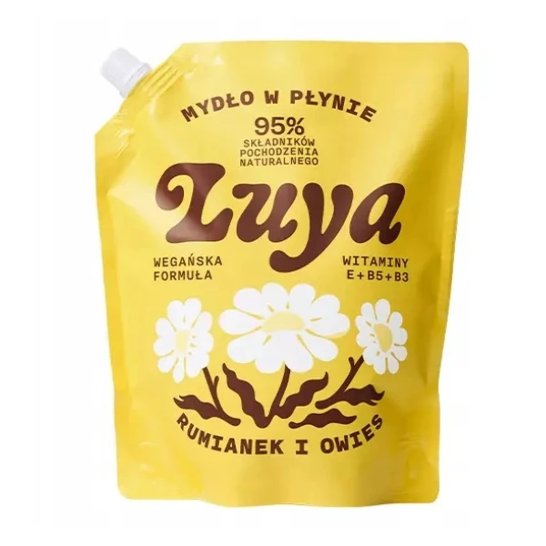 LUYA Mydło do rąk w płynie Rumianek i Owies Refill, 800ml