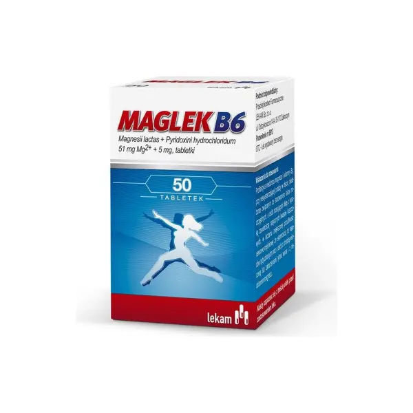 Maglek B6 51mgMg+5mgVit.B6 50 tabletek