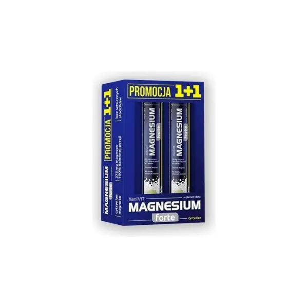 Magnesium Forte Cytrynian 20 tabletek musujących 1+1