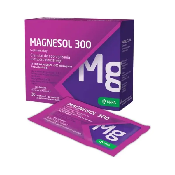 Magnesol 300, proszek do sporządzania roztworu, 20 saszetek