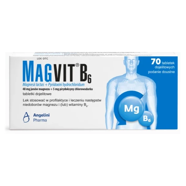 Magvit B6, 70 tabl. dojelit.