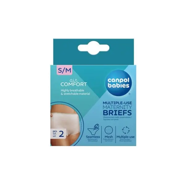 Majtki poporodowe wielorazowe CANPOL 73/001 S/M 2 sztuki