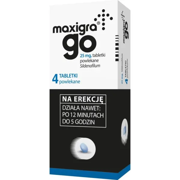 Maxigra Go 25mg 4 tabletki