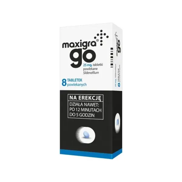 Maxigra Go 25mg 8 tabletek