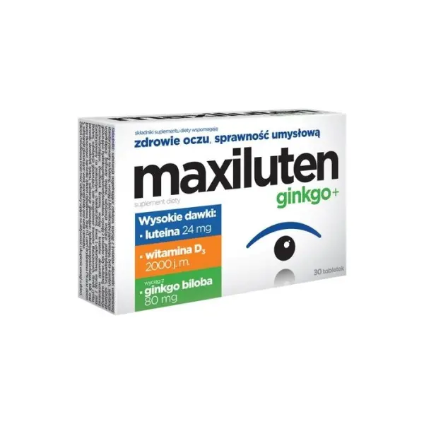 MAXILUTEN GINKGO+ 30 tabletek