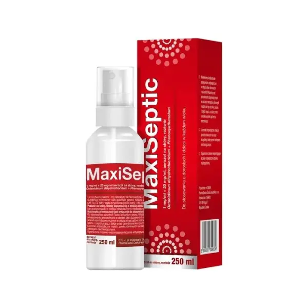 MAXISEPTIC aerozol na skórę, na skaleczenia, drobne rany, 250 ml