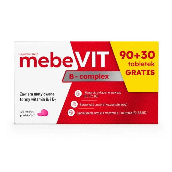 Mebevit B-Complex, 120 tabletek