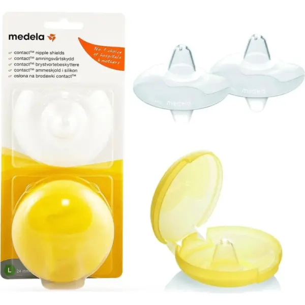MEDELA Nakładki silikonowe na brodawki CONTACT rozmiar S