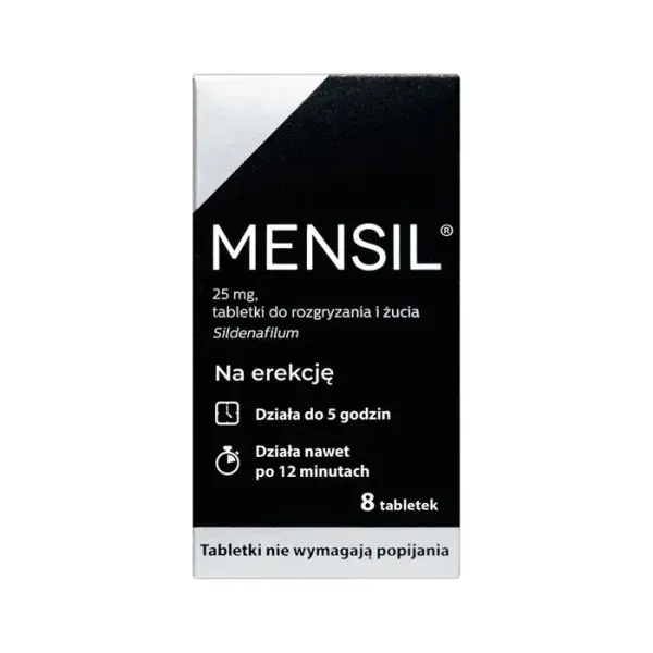 MENSIL 25 mg na erekcję, 8 tabletek