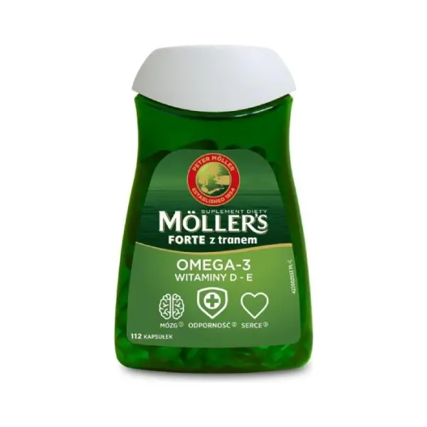 MOLLERS Forte z tranem Omega-3 112 kapsułek