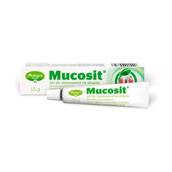 MUCOSIT Żel do stosowania na dziąsła, 15 g