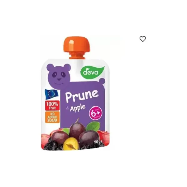 Mus owocowy suszona śliwka jabłko DEVA 90g