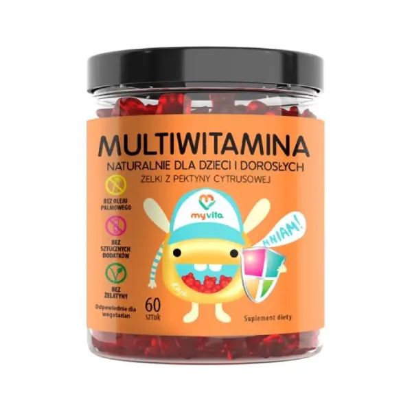 MYVITA Multiwitamina dla dzieci i dorosłych, 60 sztuk