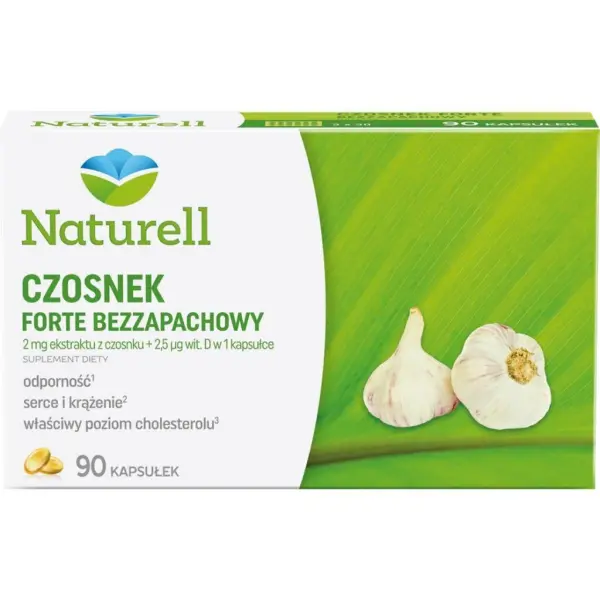 NATURELL Czosnek forte bezapachowy 90 kapsułek