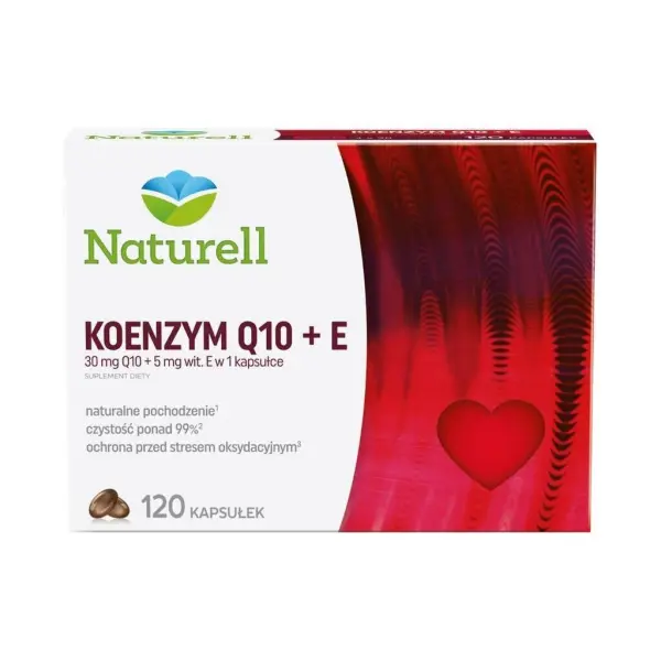 NATURELL Koenzym Q-10+E 120 kapsułek