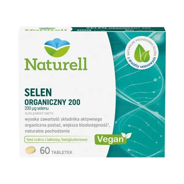 NATURELL Selen Organiczny 200 60 tabletek