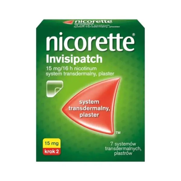 NICORETTE Invisipatch plastry 15mg/16h, 7 sztuk