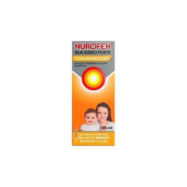Nurofen dla dzieci Forte pomarańczowy 40mg/ml 100ml