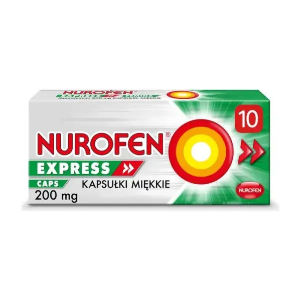 NUROFEN Express Caps  200mg, 10 kapsułek