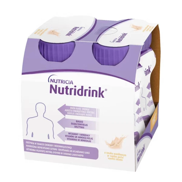 Nutridrink o smaku waniliowym, 4x125ml