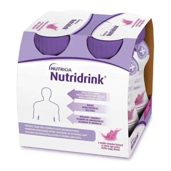 Nutridrink owoce leśne 4 butelki po 125 ml