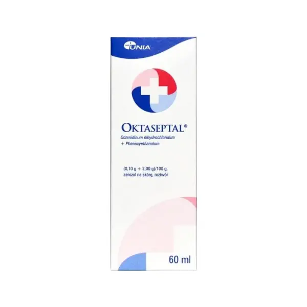 OKTASEPTAL (0,10 g+2,00 g)/100 g, aerozol na skórę, 60 ml