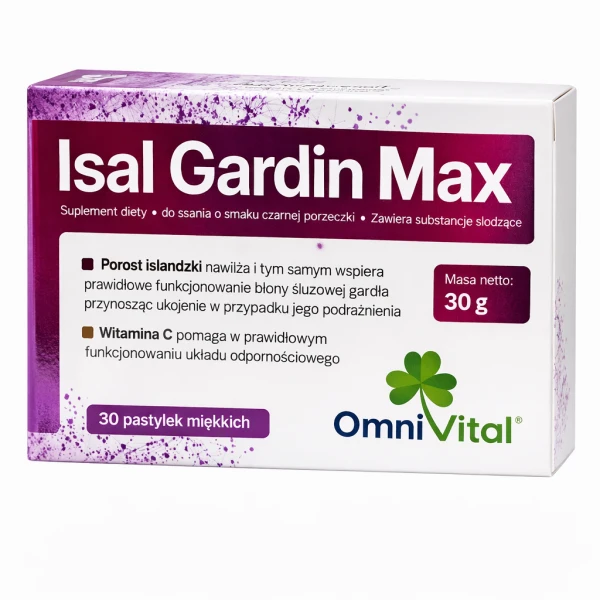Omni Vital Isal Gardin Max, 30 pastylek do ssania