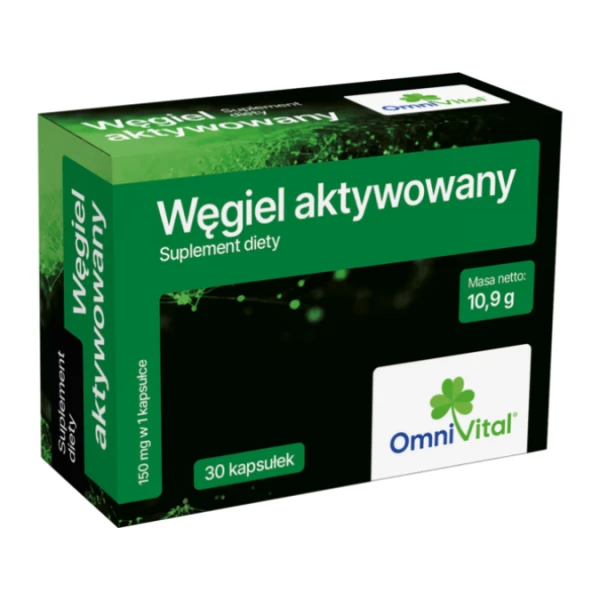 Omni Vital Węgiel aktywowany, 30 kapsułek