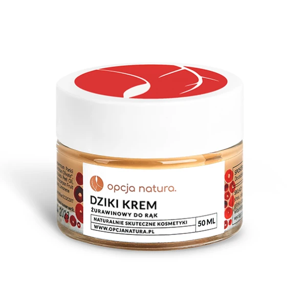 Opcja Natura Dziki Krem do rąk żurawinowy, 50 ml
