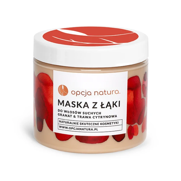Opcja Natura Maska Z Łąki do włosów suchych granat & trawa cytrynowa, 200 ml