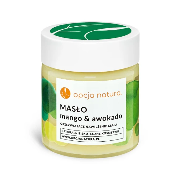 Opcja Natura Masło Mango & Awokado Orzeźwiające Nawilżenie Ciała, 120 ml