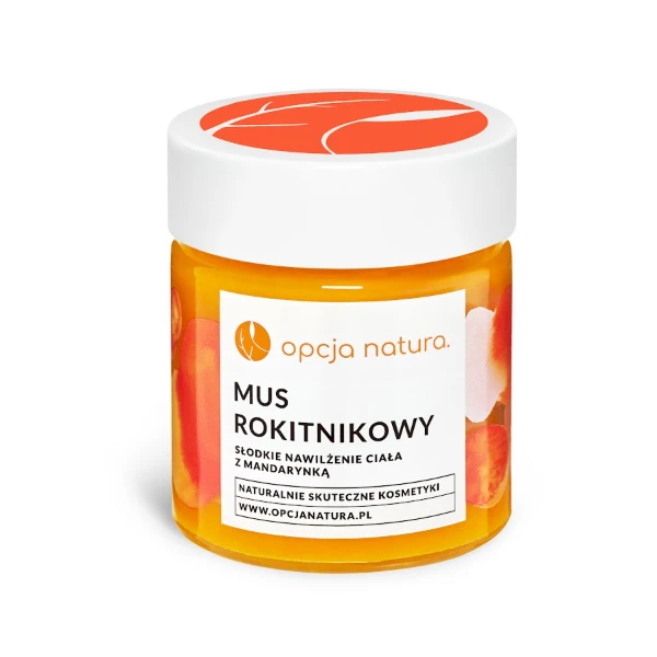 Opcja Natura Mus Rokitnikowy słodkie nawilżenie ciała z mandarynką, 120 ml