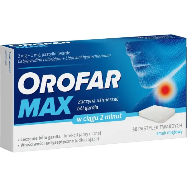 Orofar MAX 30 pastylek do ssania