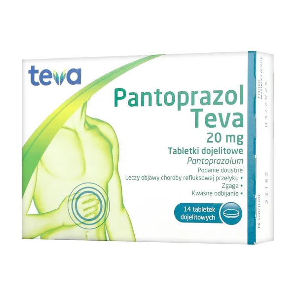 Pantoprazol Teva,14 tabletek